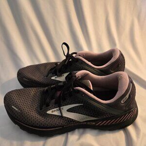 Brooks Adrenaline GTS 22 Shoes Women's 9.5 D Black Purple Pink Running Sneakers